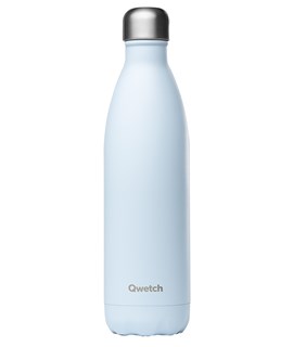 Qwetch Bouteille isotherme inox pastel bleu 750ml - 10212